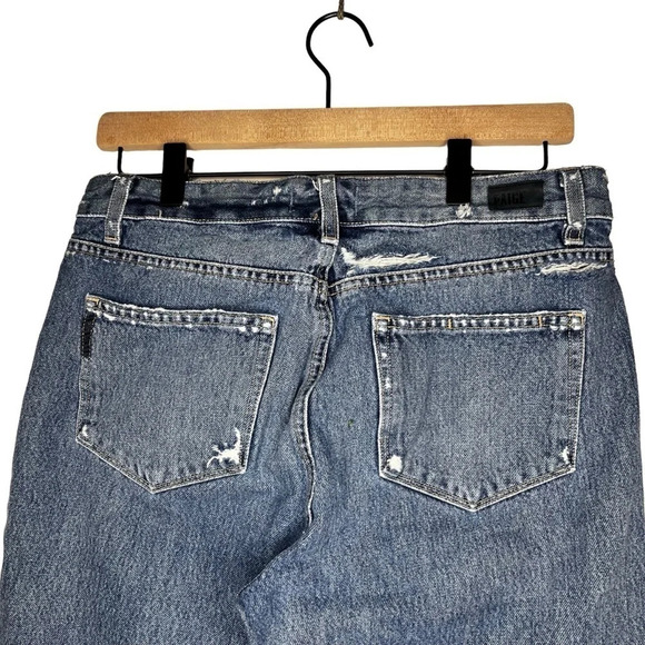 PAIGE Women’s High Rise Sarah Straight Seamed Revine Jeans Size 27 - Picture 5 of 14
